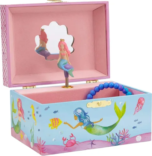 Miniatura 8 de Jewelkeeper Joyero para niñas – Muñeca bailarina negra y caja de música – Swan Lake Tune – Organizador de joyas – 6 x 5 x 4 pulgadas