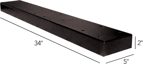Miniatura 4 de Mail Boss 7140 Barra espaciadora de caja, para aplicaciones de tres buzones, negro