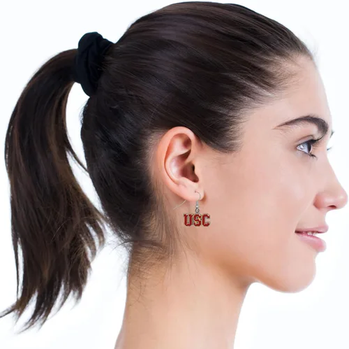Miniatura 3 de NCAA Siskiyou Sports - Aretes colgantes USC Trojans para mujer, talla única, color del