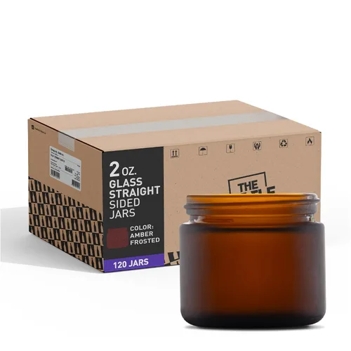 Miniatura 18 de The Bottle Depot - Tarro de vidrio de 4 oz (3.4 fl oz) - Ámbar transparente - 90 frascos - Cierres no incluidos - Acabado de cuello 58-400 - Tarros