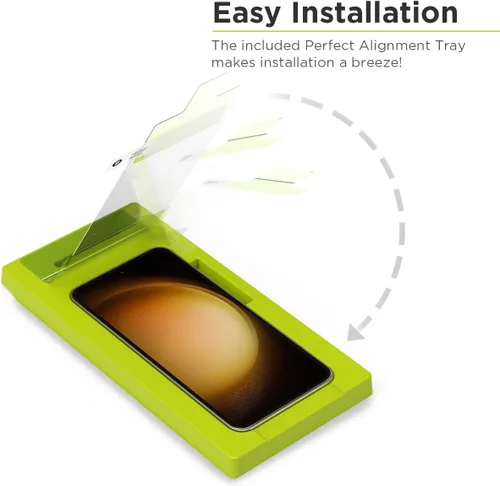 Miniatura 2 de PureGear Protector de pantalla de vidrio templado transparente HD para Samsung Galaxy S23 (2023), compatible con fundas, resistente a los arañazos