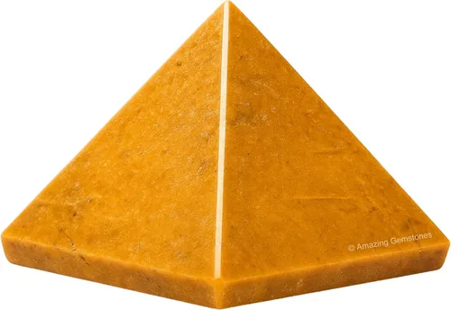 Miniatura 86 de Piedras Curativas de Cristal de Pirámide de Cuarzo Claro de Amazing Gemstone - Figura de Gran Pirámide de 2" de Piedra Natural para Meditación