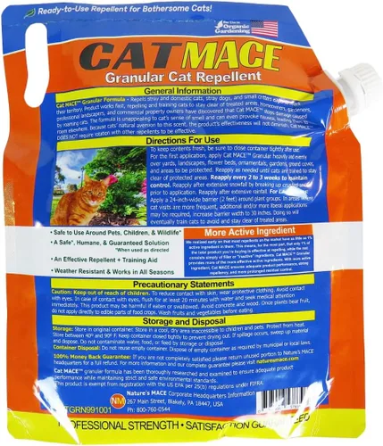 Miniatura 2 de Nature's Mace, Mace para gatos, granular de 2.5 libras, repelente de gatos al aire libre para mantener a los gatos alejados, mantener a los gatos