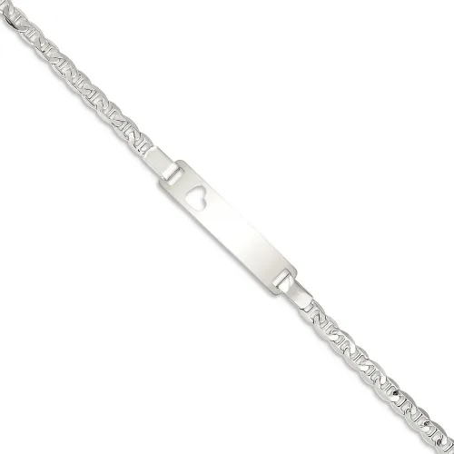 Miniatura 8 de ICE CARATS Pulsera de plata de ley 925 con corazón para bebé, joyería fina para mujer, regalos para ella, Plata de ley