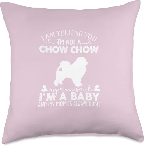 Miniatura 4 de Chow Chow Dog Owners Christmas Mothers Day Gifts Divertidos regalos para amantes de Chow para mujeres, mamá, mamá, bebé, perro, 16 x 16 pulgadas
