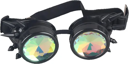 Miniatura 6 de Anteojos para fiesta con lentes de cristal diseño de caleidoscopioarco iris. Entrega en 3-5 días.