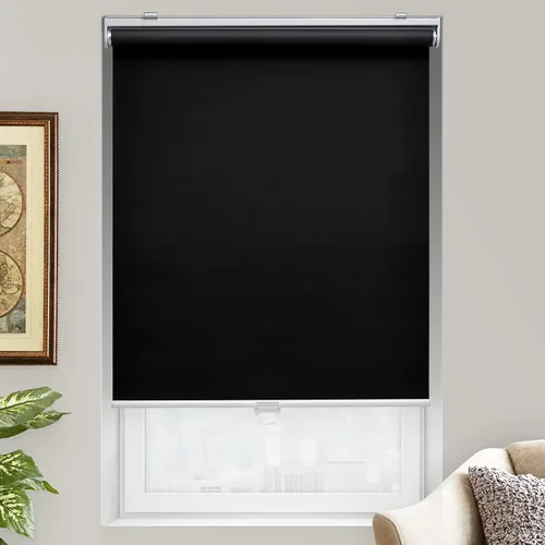 Miniatura 2 de AOSKY Persianas Enrollables Sin Cordón Opacas para Ventanas Oscurecimiento de Habitación Persianas Enrolladas con Sistema de Resorte, Protección UV