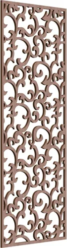 Miniatura 70 de Wheatland Paneles de pared decorativos de madera con calado, 9 3/8 pulgadas de ancho x 24 3/8 pulgadas de alto x 1/4 de alto, nogal