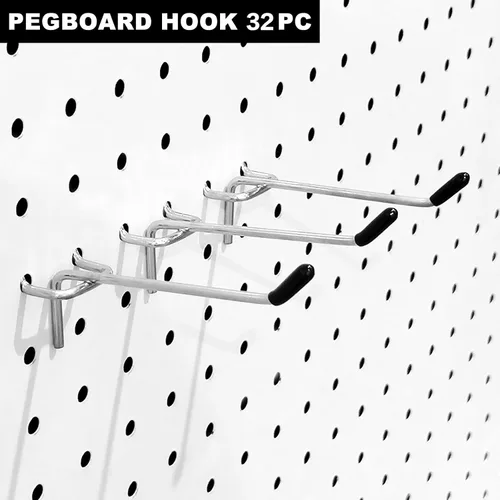 Miniatura 6 de Scartink Ganchos para tablero de clavijas, accesorios de 2 pulgadas, kit organizador de tablero de clavijas para organización de garaje