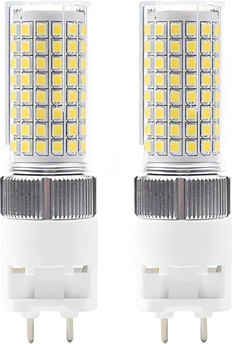 Bombillas de halogenuros metálicos G12 de 16 W, base G12, bombilla LED de maíz de 100-277 V, bombilla de maíz bi-pines, lámpara de halogenuros