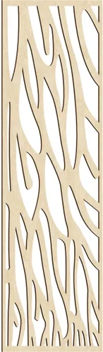 Miniatura 164 de 9 3/8"W x 24 3/8"H x 1/4"T Bristol Decorativos Paneles de Pared de Madera Calado, Cereza