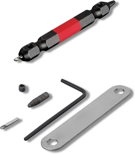 Miniatura 3 de ANEX - Kit de herramientas extractoras de tornillos dañados, juego de extractor de pernos pelados, 1 pieza (PH1/M2.5-3), broca extractora