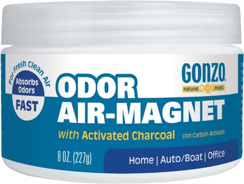 Miniatura 10 de Gonzo Natural Magic Imán de aire de olor con carbón activado, eliminador de olores, 14 onzas