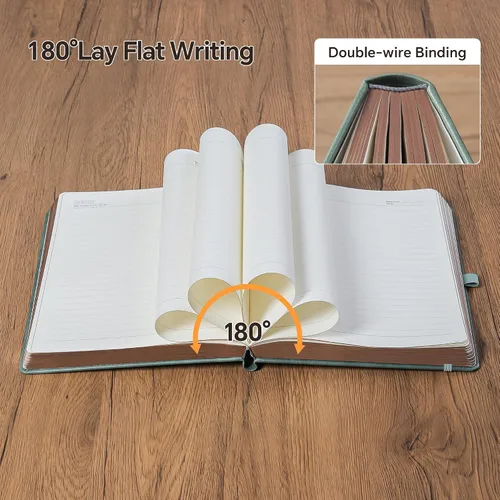 Miniatura 4 de ZXHQ Cuadernos A5 de 360 páginas rayadas con bolígrafo, diarios para mujeres y hombres, diseño de árbol de la vida, bolsillo interior fino con borde