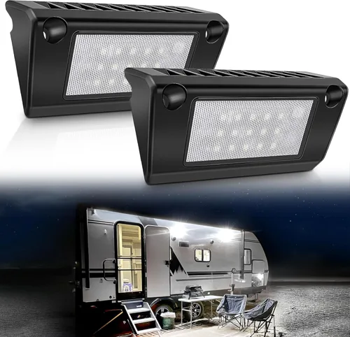 Miniatura 14 de Luz LED para porche exterior de casa rodante, impermeable, 10-30 V CC, baja corriente, accesorio de iluminación de 13 pulgadas, 90 W, 2800 lúmenes