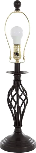 Miniatura 5 de Lámparas de mesa y lámpara de pie, Conjunto de 3, acero cepillado tradicional (3 bombillas LED incluidas) por Lavish Home, 72-LMP3007