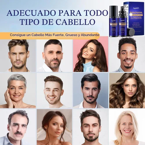 Miniatura 6 de Crecimiento del cabello de minoxidil al 5% para hombres y mujeres: paquete de 2 sueros de tratamiento de pérdida de cabello con minoxidil extra