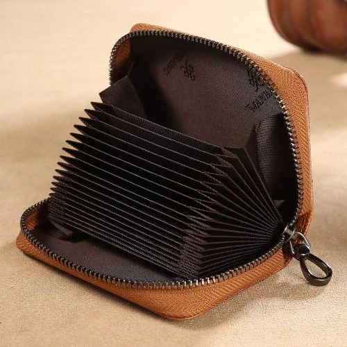 Miniatura 5 de Rfid - Tarjetero de cuero genuino para hombre