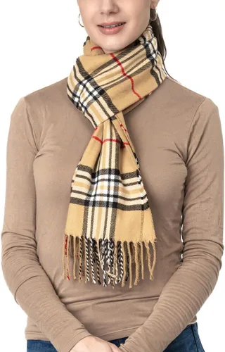 Miniatura 53 de Bufanda de invierno Achillea suave y cálida, de tartán, a cuadros, de cachemira, unisex