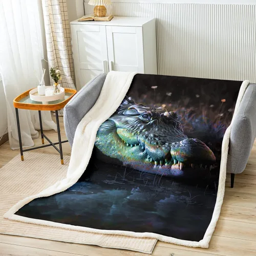 Miniatura 32 de Manta de forro polar con estampado de bailarina rosa para niñas, felpa suave y mullida para cama, sofá, bonita sherpa floral de hoja de palma Multi