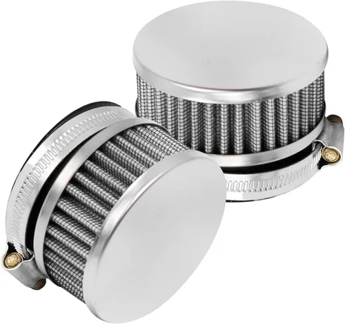 Miniatura 8 de Filtro de admisión de aire de acero inoxidable de 48 mm a 52 mm con abrazadera, se ajusta para motocicleta, scooter (1)