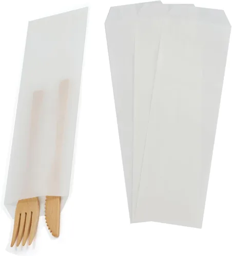 Miniatura 6 de 100 bolsas de papel de cristal planas de tamaño mini de 3 x 5 pulgadas, semitransparentes para regalos de fiesta