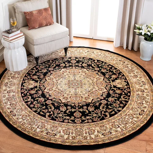 Miniatura 13 de SAFAVIEH Lyndhurst Collection - Alfombra de área de 8 x 11 pies, diseño tradicional de medallón oriental tradicional, no desprende pelusa y de fácil