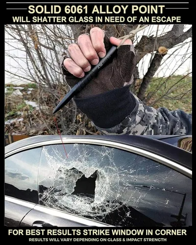 Miniatura 5 de Black Fly, bolígrafo táctico para defensa personal, arma de supervivencia, herramienta para policías, militares, miembros de SWAT, aleación