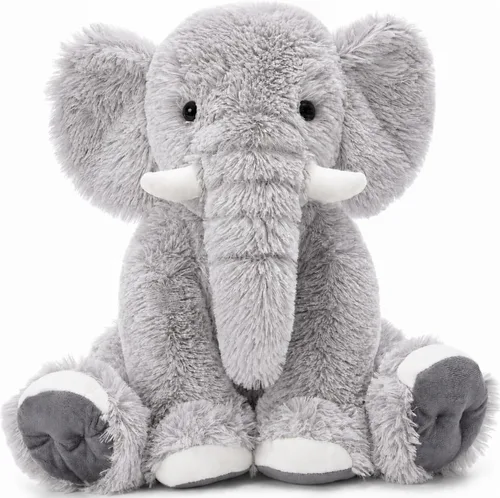 Miniatura 7 de MorisMos Animal de Peluche Elefante Grande, Compañero de Peluche Suave de Elefante de 19.6 Pulgadas, Regalos para Niñas y Niños, Azul