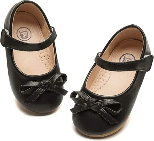 Miniatura 9 de kkdom Zapatos de vestir para niña, zapatos planos de ballet Mary Jane, zapatos escolares para niños pequeñosniños grandes