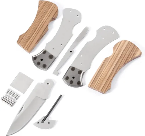 Miniatura 9 de EZSMITH Kit de fabricación de cuchillos – Ranger Lockback – Serie de cuchillos plegables de bricolaje – (kit de piezas)