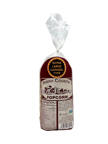 Amish Country Popcorn | Bolsa de 1 libra | Granos de palomitas de maíz tipo caramelo extra grandes | Anticuados, sin OMG y sin gluten (tipo caramelo