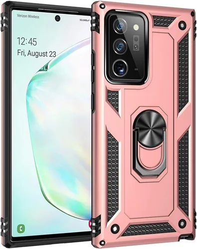 Miniatura 13 de Funda de grado militar para Samsung Galaxy Note 20 Ultra Galaxy Note 20 Ultra 5G, funda de metal giratorio con soporte de soporte, funda resistente