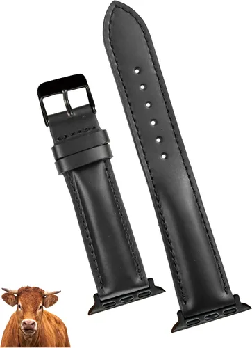 Miniatura 6 de AIIigator - Correa de reloj hecha a mano de cuero compatible con Apple Watch Ultra de 1.929 in 1.772 in 1.732 in 1.654 in 1.614 in 1.575 in 1.496 in