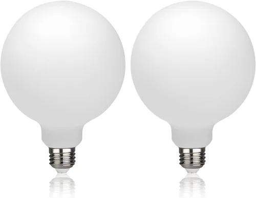 Miniatura 12 de Paquete de 2 bombillas LED globo G30 (G95), bombillas LED Edison regulables de 5.5W equivalentes a 50 vatios, blanco cálido 2700K, 500LM, base E26