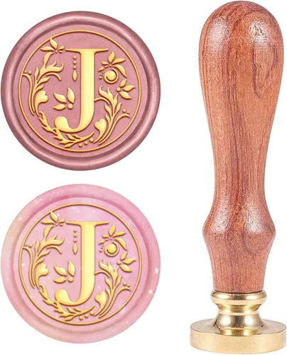 Miniatura 25 de Sello de cera inicial S CRASPIRE, sello de cera de letra alfabética vintage, sello de cera medieval de hojas de olivo clásico de 25 mm, cabeza