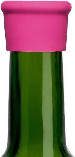Miniatura 2 de Tapón de silicona para botellas de vino y bebidas, juego de 4 divertidos Cat Meow Wine Please (negro)