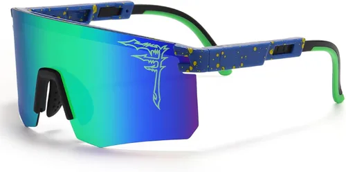 Miniatura 9 de FIXEROS Gafas de sol polarizadas de béisbol de dos tamaños para adultos y jóvenes, niños y niñas, UV400 para hombres y mujeres, gafas deportivas