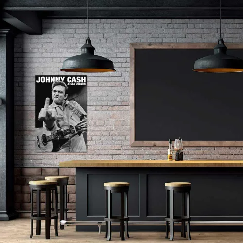 Miniatura 3 de Scorpio Posters Johnny Cash - Póster de San Quentin, con licencia oficial, 24 x 36 pulgadas