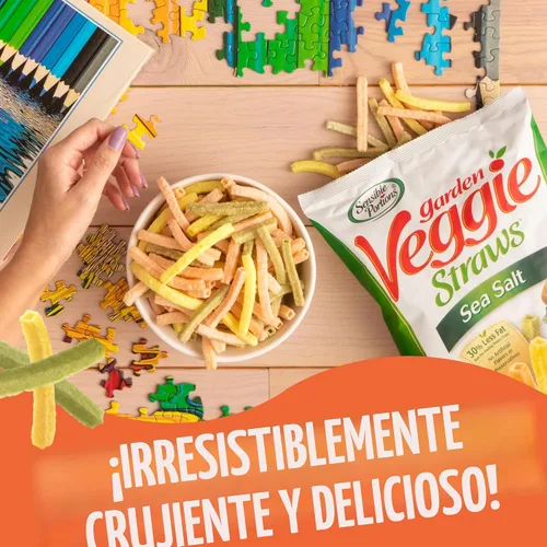 Miniatura 5 de Sensible Portions Garden Veggie Snacks - Paquete variado de pajitas de verduras, bolsa de polietileno de 18 unidades (paquete de 1)