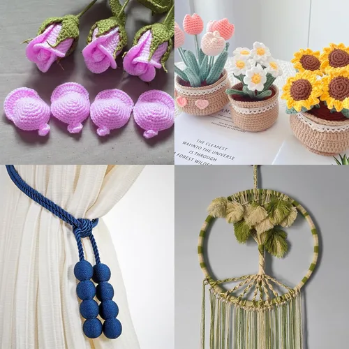 Miniatura 6 de POZEAN Cordón de macramé de 0.118 pulgadas, 0.118 pulgadas, 220 yardas (unos 656.2 ft), hilo de macramé de algodón 100% natural para colgar