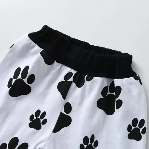 Miniatura 20 de Conjunto de 3 piezas de ropa de bebé recién nacido con estampado de manga larga + pantalones + sombrero