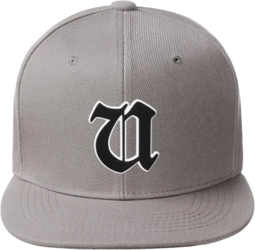 Miniatura 1033 de Daxton Gorra clásica con visera de billete plano con letras del alfabeto inglés antiguo de la A a la Z