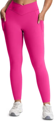 Miniatura 68 de Aoxjox Trinity - Pantalones de yoga de cintura alta con bolsillos para mujer, control de abdomen, cintura cruzada, leggings de entrenamiento suaves