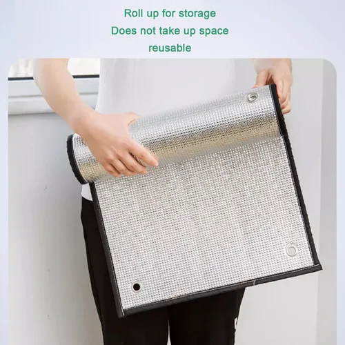 Miniatura 8 de Película reflectante de enfriamiento para ventana con protección solar anti UV, película de privacidad para ventanas de vidrio, película aislante