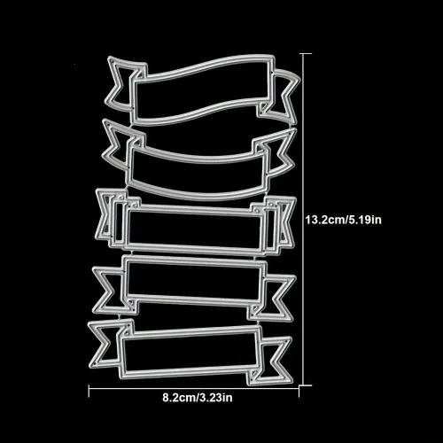 Miniatura 2 de Lapoo Troqueles de Corte de Metal con Marcos de Fondos 3D para Scrapbooking, Nuevos Troqueles de Corte DIY para Hacer Tarjetas de Álbum, Decoración