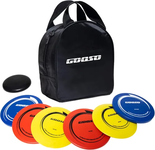 Miniatura 2 de GOOSO Juego de discos de golf – Discos de conductor, rango medio y putter con bolsa de golf de disco para exteriores y patio trasero, plástico