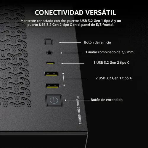 Miniatura 9 de Corsair Vengeance a7500 PC para juegos – Enfriamiento líquido AMD Ryzen™ 7 9800X3D CPU – GPU AMD® Radeon RX 9070XT – 32GB de memoria Vengeance RGB