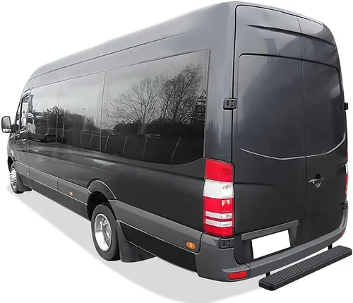 Miniatura 2 de APS Barra de paso trasero Nerf compatibles con Dodge Sprinter 2007-2009 camioneta de tamaño completo y Mercedes-Benz Sprinter 10-26
