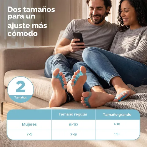Miniatura 5 de Mind Bodhi Separadores de dedos de los pies/Espaciadores de dedos de los pies - Para hombres y mujeres - Tamaño grande - Negro